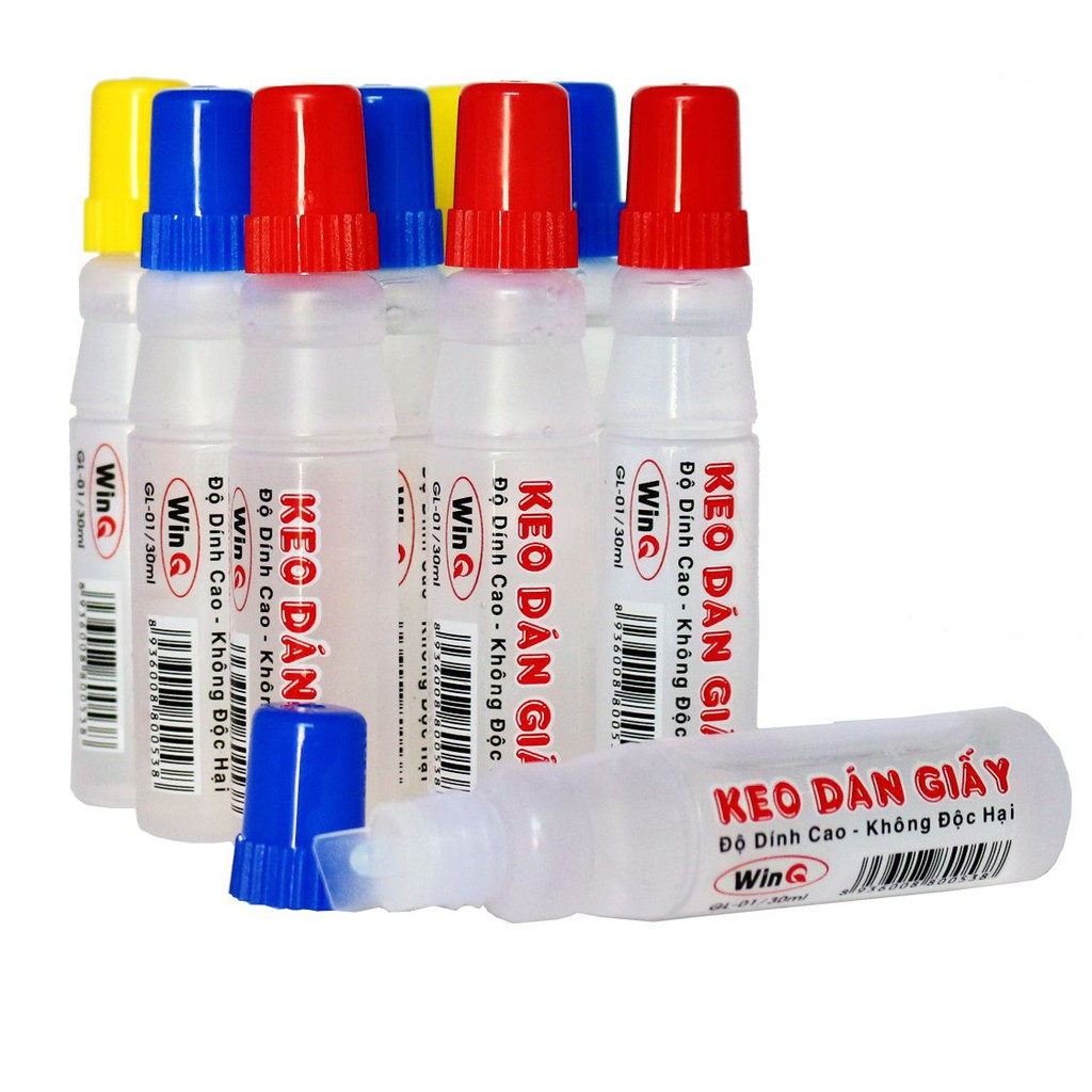 Keo dạng nước thường sử dụng cho các sản phẩm mỏng như phong bì hay hộp cỡ nhỏ